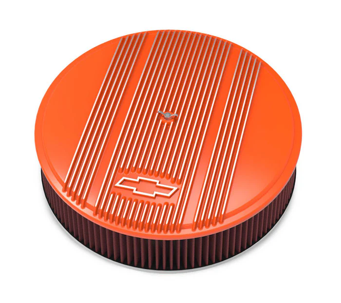 Holley Vintage Series GM Licensed 14" Finned Air Cleaner Assembly - Image 12