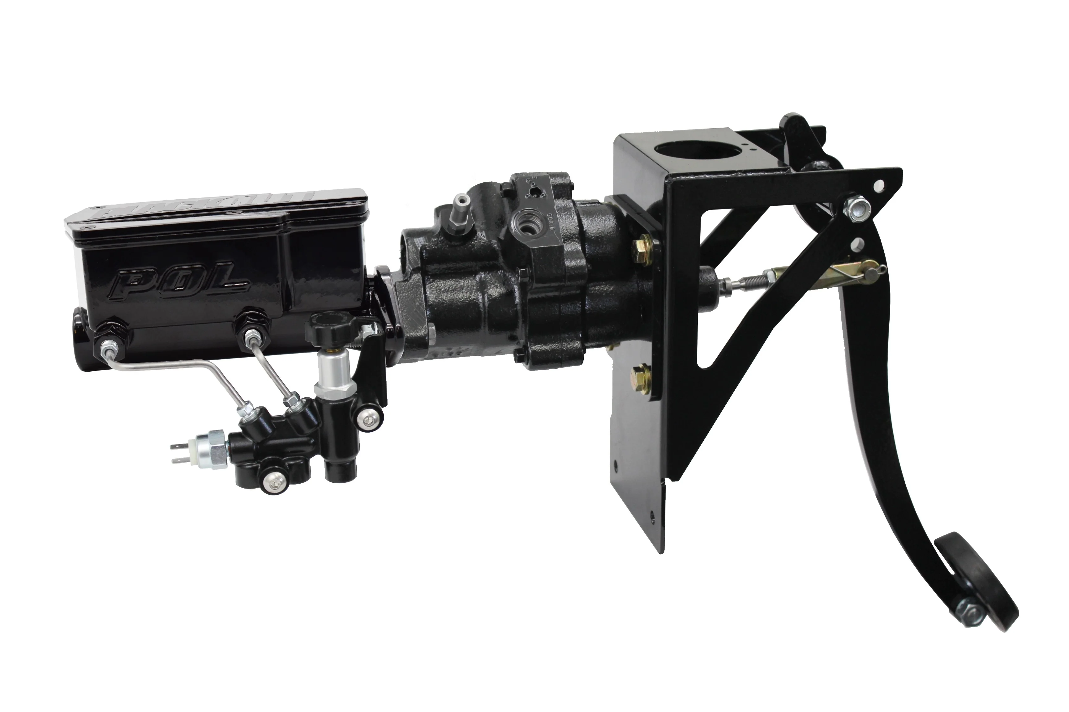 Hydropower Hydraulic Brake Assist with POL or Wilwood Master Cylinder, 1954-55.1 Chevy, GMC Truck, Firewall Mount - Image 5