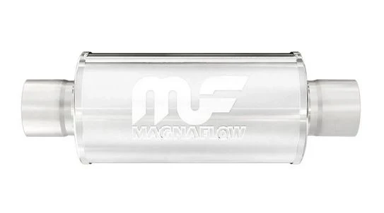 Magnaflow 6" Round, 14" Long Center / Center Race Muffler - Polished Stainless Steel - Image 3
