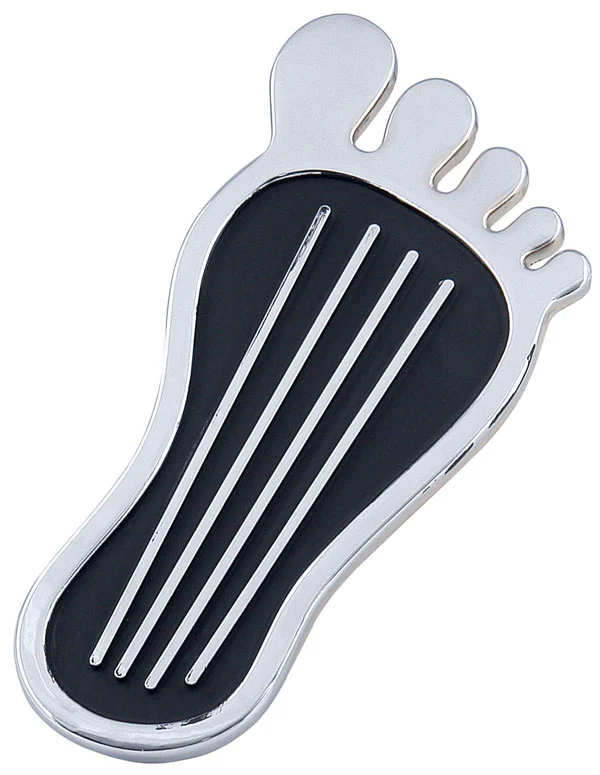 Mr Gasket Foot Print Gas Pedal, Chrome and Black - Image 2