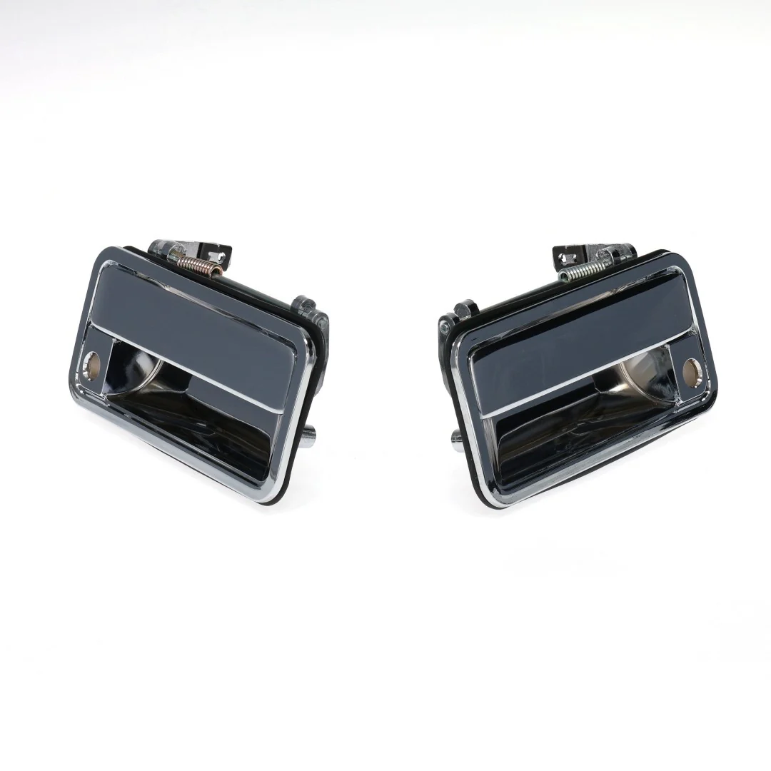 Outside Front Door Handles - Chrome - Pair - 88-98 Chevy GMC C/K OBS Pickup Truck SUV - Image 2