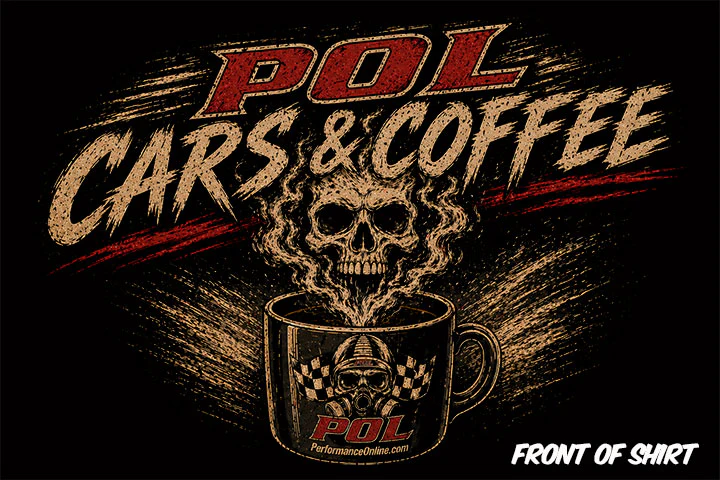 Performance Online Cars and Coffee Swapmeet T-Shirt - Image 4