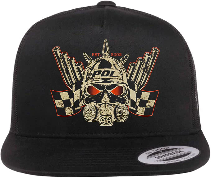Performance Online Truckers Hat, Vintage Logo Flat Bill - Image 2