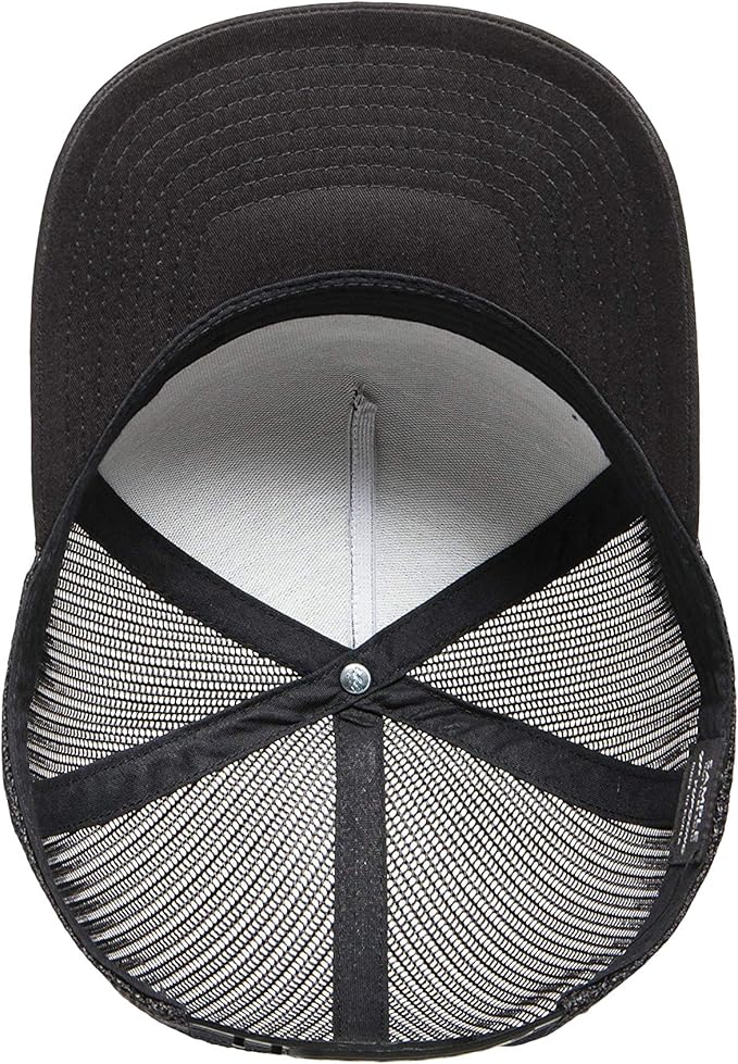 Performance Online Truckers Hat, Vintage Logo Flat Bill - Image 4