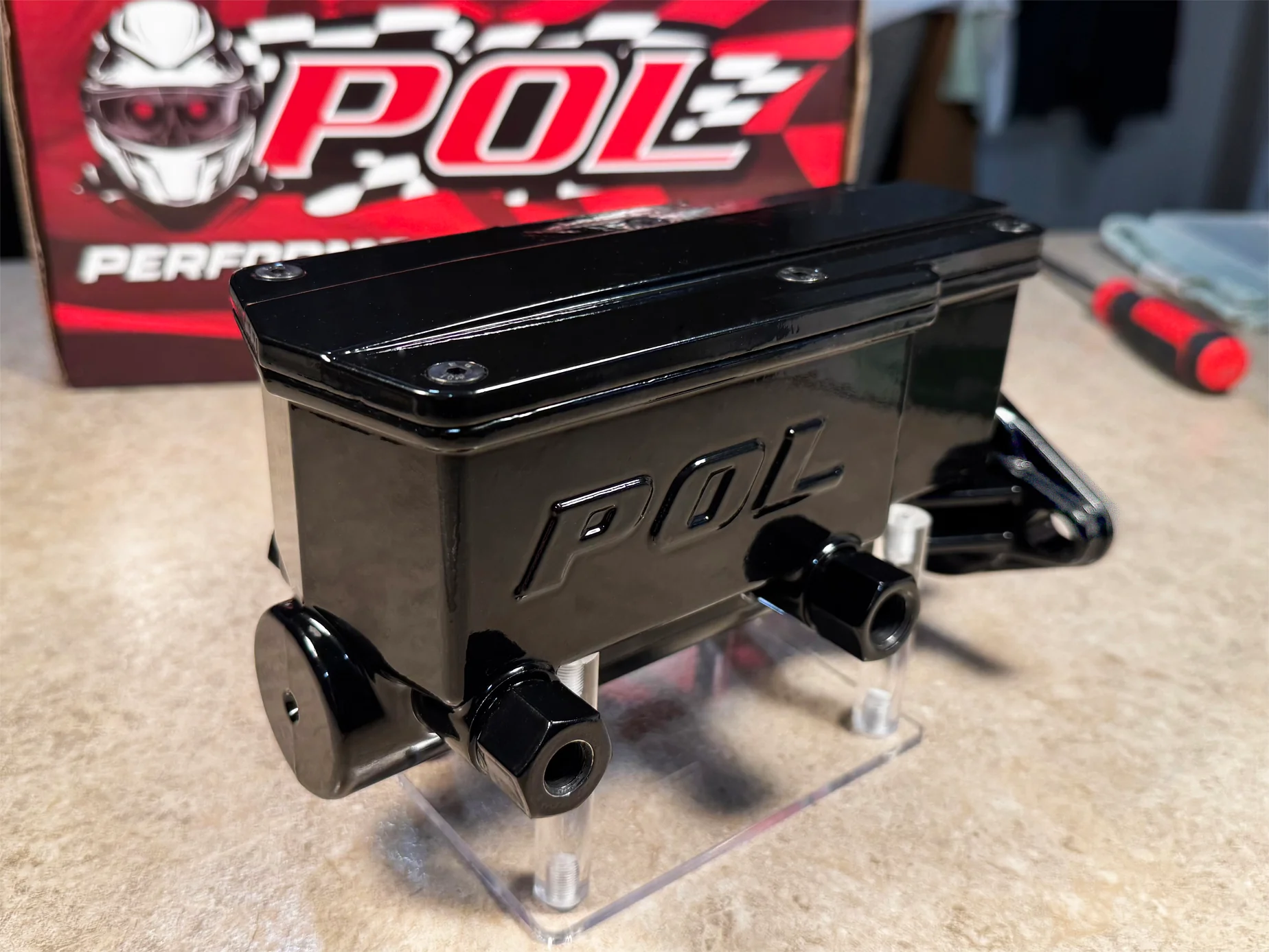 All New BlackOut Series High Performance Aluminum Tandem Chamber POL Master Cylinder for Disc Brake Conversions - Image 2