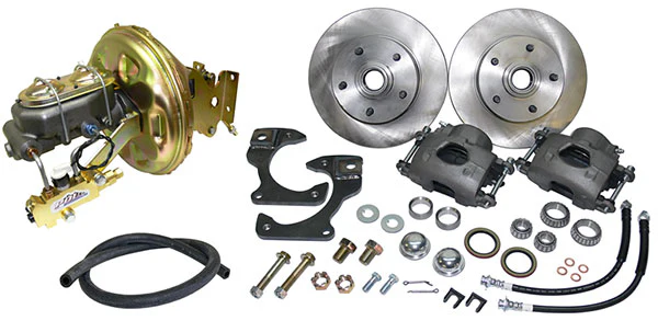 Power Disc Brake Conversion, OEM Drum Spindles, 5 Lug, 1963-66 Chevy, GMC Truck - Image 3