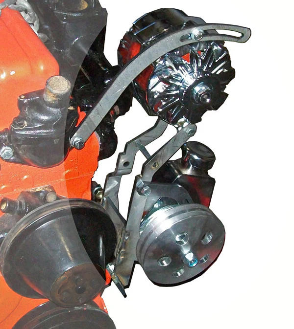 Power Steering Pump and Alternator Bracket, 1955-62 Chevy 235 6 Cylinder - Image 5