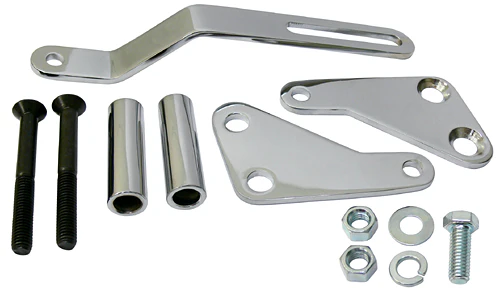 Power Steering Pump Bracket Kit, Big Block Chevy Engine, Chrome - Image 2