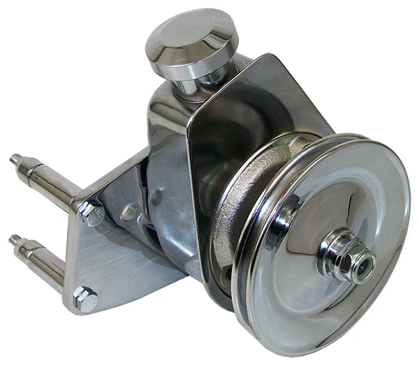 Power Steering Pump Kit, Small Block Ford 289/302/351W, Chrome - Image 2