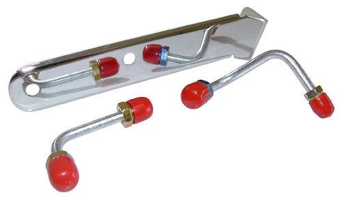 Proportioning Valve Bracket and Line kit, Side Mount, AC Delco Type, CHROME - Image 2