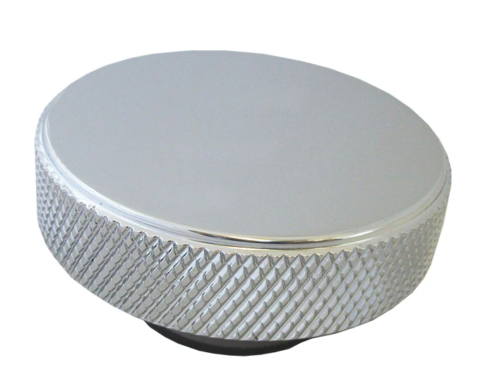 Radiator Cap, Billet Aluminum, Knurled Edge, 16lbs - Image 2
