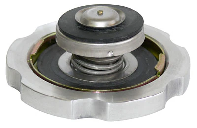 Radiator Cap, Billet Aluminum, Plain, Polished, 16lbs - Image 2