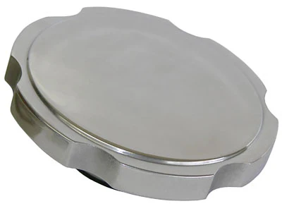 Radiator Cap, Billet Aluminum, Plain, Polished, 16lbs - Image 3