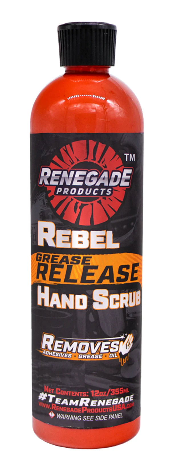 Renegade Rebel Grease Release Hand Cleaner, 12oz - Image 3
