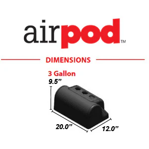 RideTech 30314001 - Airpod Cover, 3 Gallon - Image 2