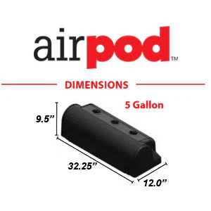 RideTech 30314101 - Airpod Cover, 5 Gallon - Image 2