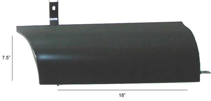 Running Board Splash Apron, RH, 1947-53 Chevy & GMC Short Bed Stepside - Image 2