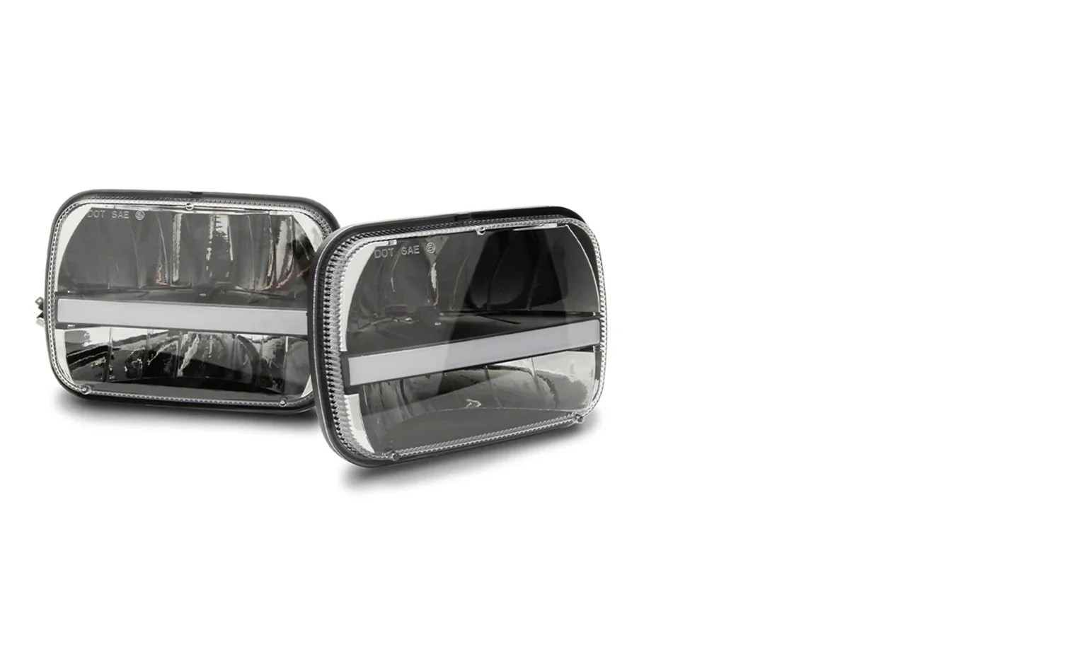 Size: 5"x7" / 7"x6" Built-in Canbus Anti Flicker Double Lens, High Beam Sold as Pair - Image 2