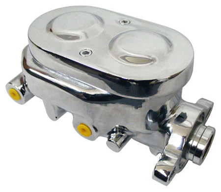 Street Rod, Hot Rod and Classic Truck Chromed Aluminum Master Cylinder with Custom Lid - Image 4