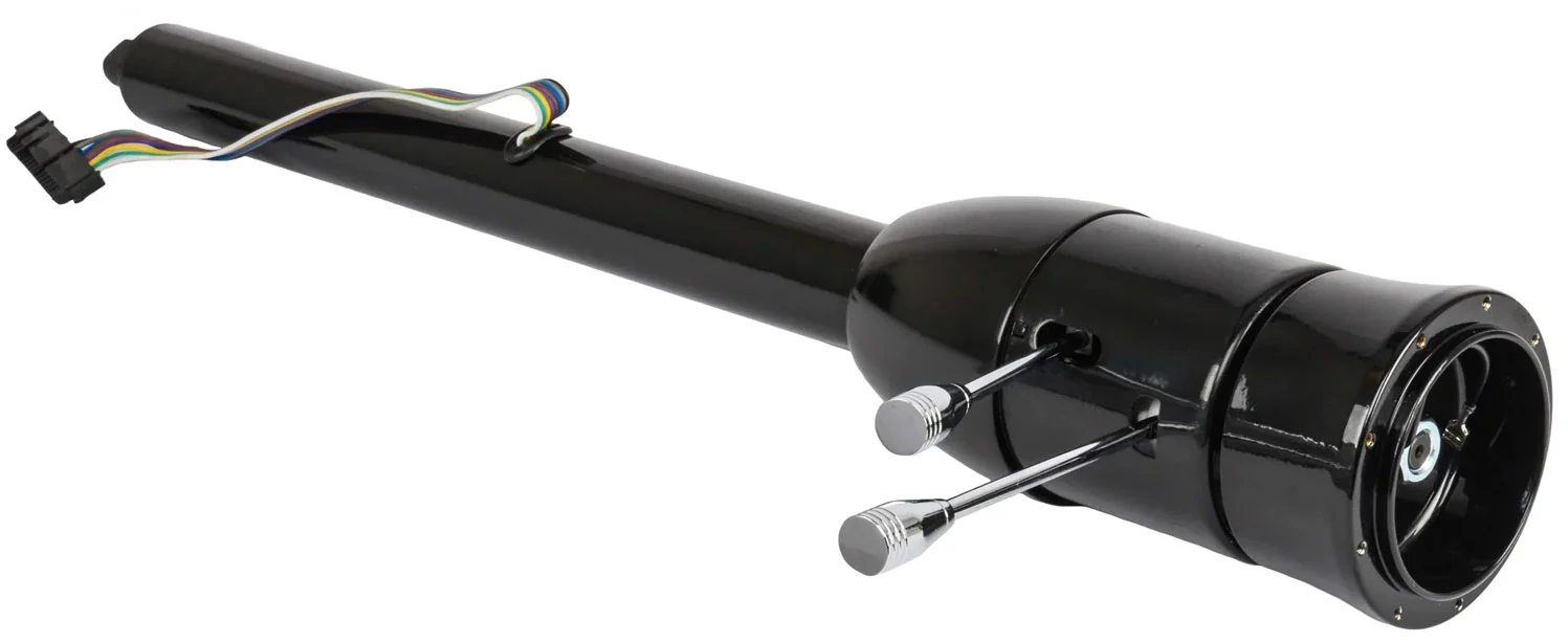 Tilt Steering Column, Black Powder Coated, Floor Shift - Image 2