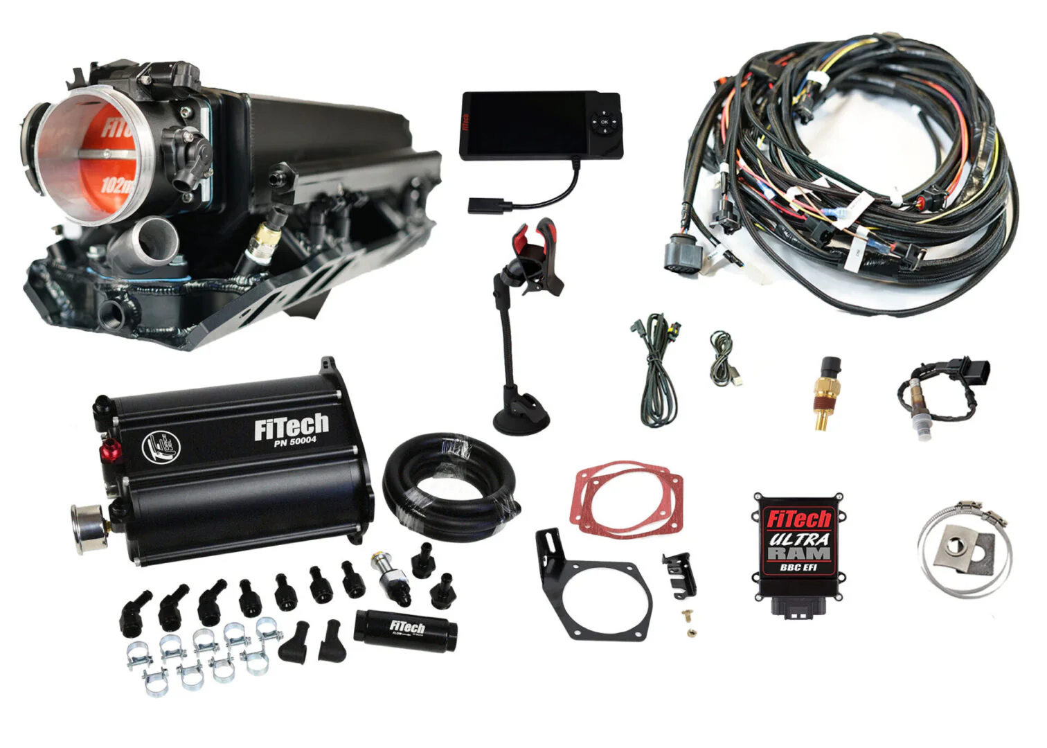 Ultra Ram 800 HP Chevy Big Block Rectangle Port EFI System With Force Fuel Delivery Master Kit - Image 2