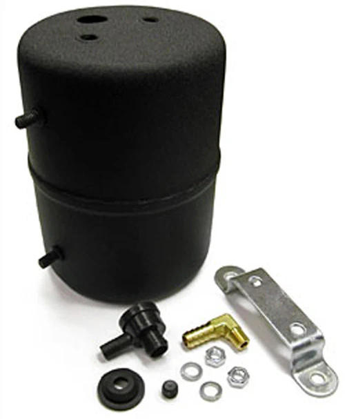 Vacuum Reservoir Canister, Remote Type, Power Brakes, Black - Image 2