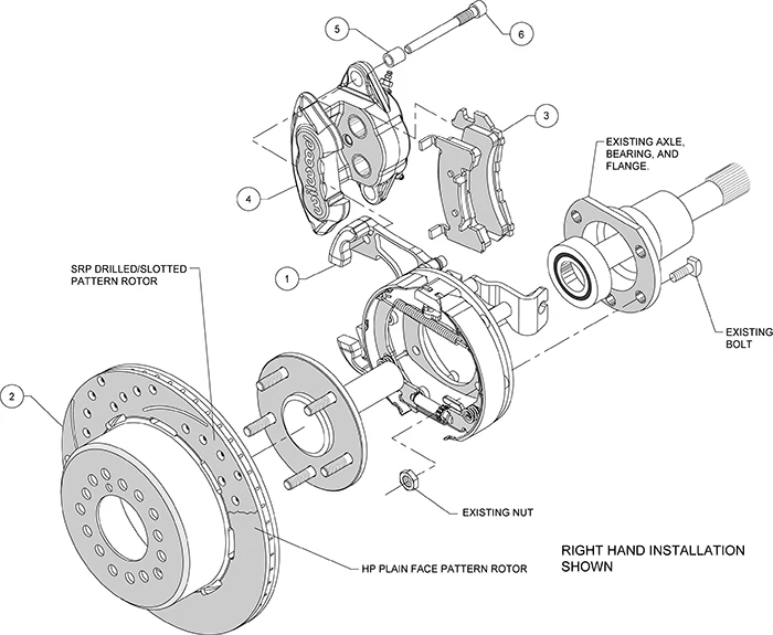 1967-72 Chevy C10 /GMC C15 Rear Wilwood Disc Brake Conversion with Parking Brake - Image 4