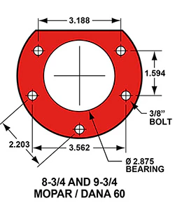 Mopar 8-3/4 and Dana 60 Wilwood - Rear Disc Brake Conversion with Parking Brake - Image 4