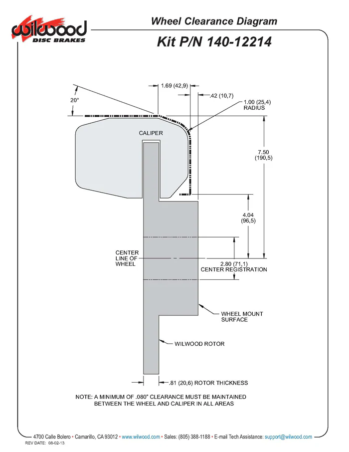 Mopar 8-3/4 and Dana 60 Wilwood - Rear Disc Brake Conversion with Parking Brake - Image 6